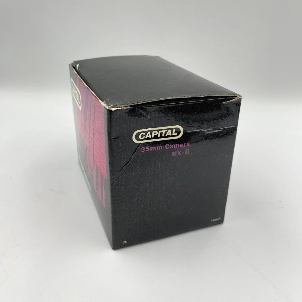 Capital MX-III 35mm Film Camera Brand New Open‎ Box with Case Hot Shoe Strap